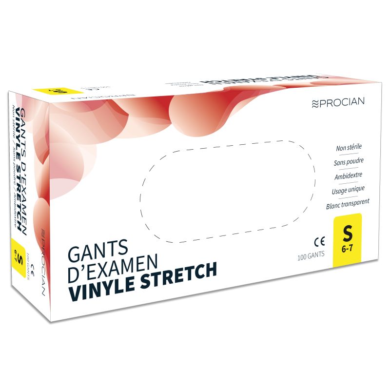 Gants Vinyle non stériles non poudrés taille L