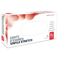 PROCIAN disposable vinyl glove powder-free, non-sterile Size XL - Box of 100