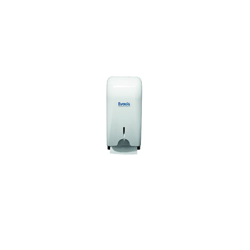 Dispenser verticale da parete twin roll per carta igienica max L10xP12 cm - Bianco