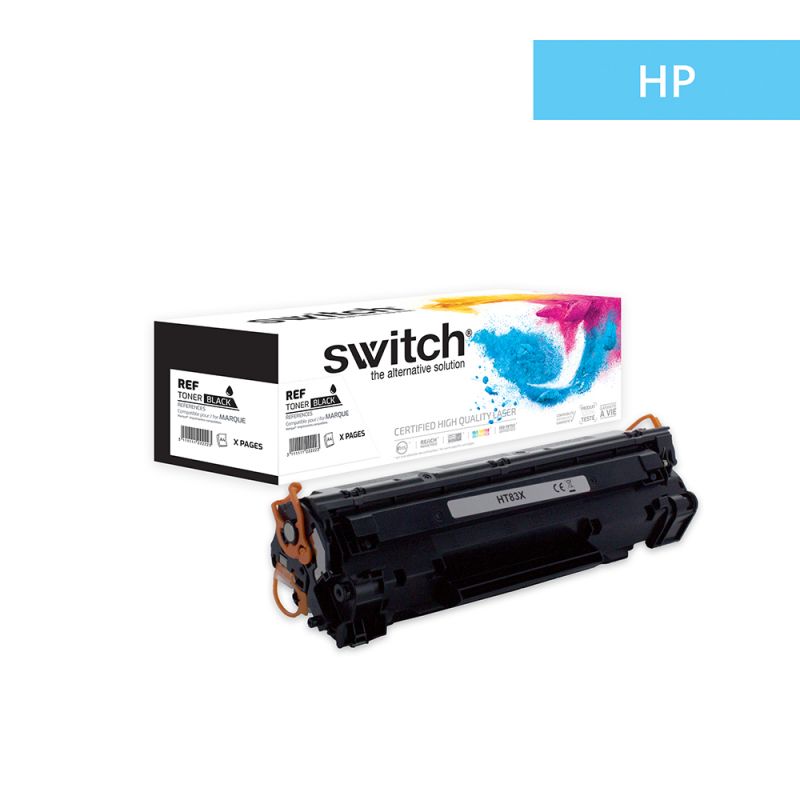 Hp 83X - SWITCH Toner compatibile con CF283X, 83X, CRG737 - Nero