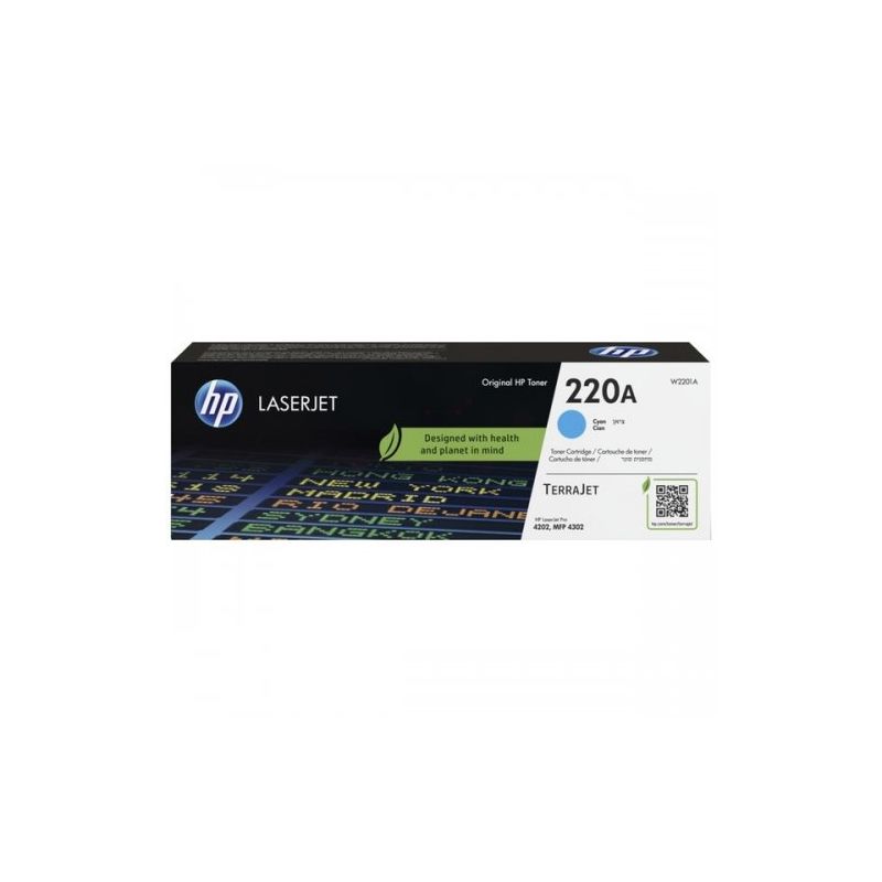 Hp 220A - Toner originale W2201A, 220A - Cyan